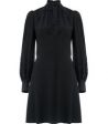 Vestito con fiocco nero