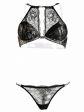 Completo in pizzo nero