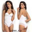 Body  bianco teddy in tulle e pizzo 